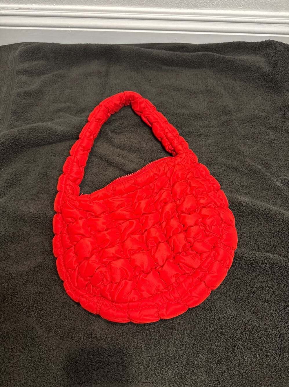 COS Quilted Mini Bag in Red